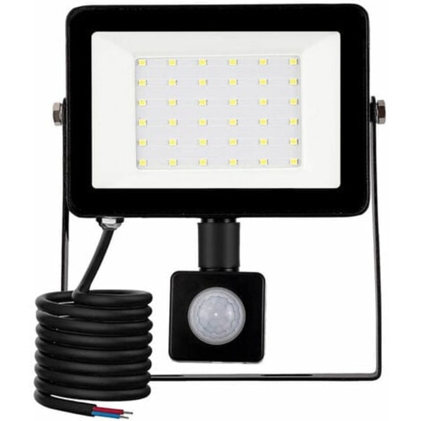 Ulkokäyttöinen LED-valonheitin, 30 W:n liiketunnistin, ulkovalo 6500K ulkokäyttöön tarkoitettu LED-kohdevalo, IP66-turvalamppu, puutarhaan