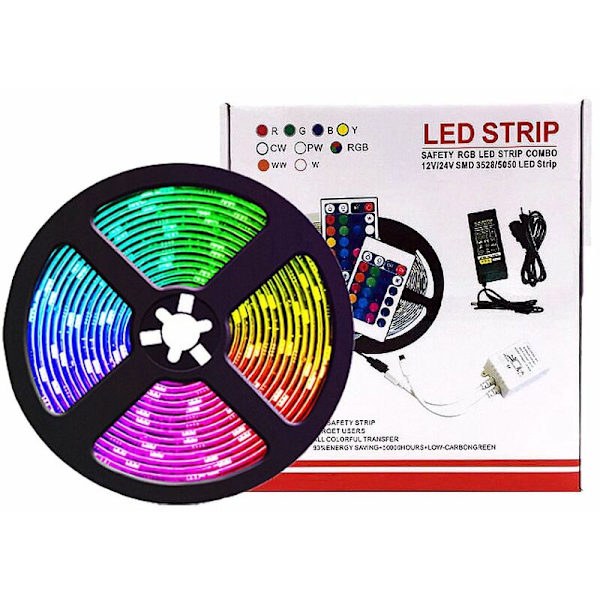 Bluetooth LED-nauhavalo, 5M RGB 5050 IP65 LED-nauhavalo, 28 dynaamista tilaa, monivärinen valonauha, jota ohjaa
