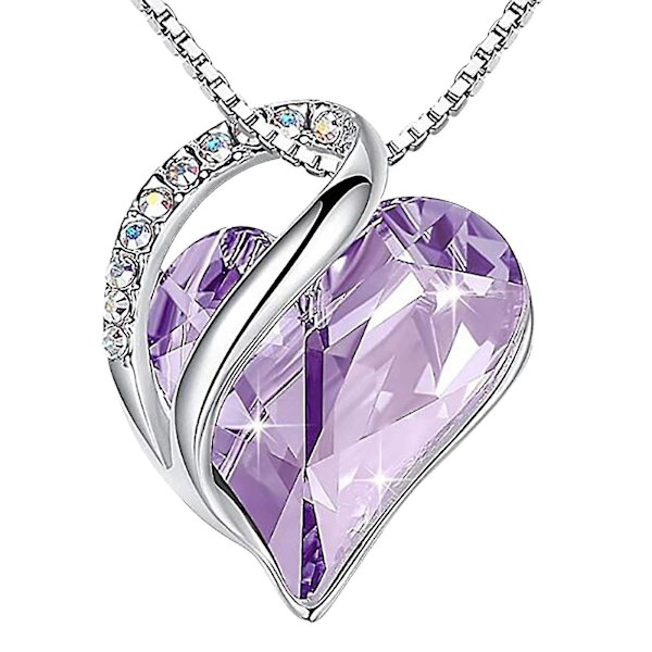 Dame mode diamant halskæde hjerteformet krystal kraveben kæde vedhæng
