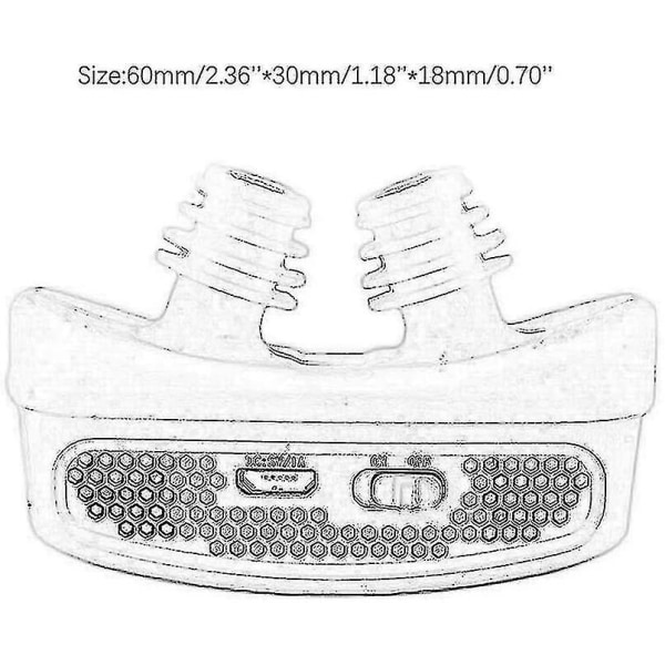 Anti-snorke-enhed Mini Cpap Anti-snorken elektronisk enhed til søvnapnø