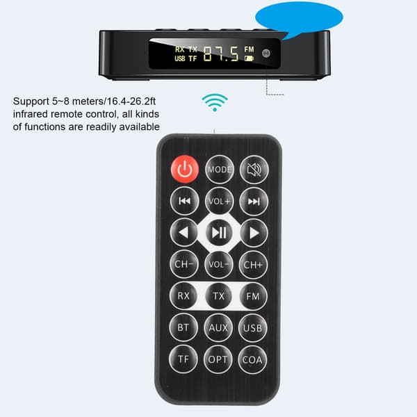 3 i 1 Bluetooth 5.0 Adapter för PC TV Tablet Högtalare Hem Bil Ljudsystem