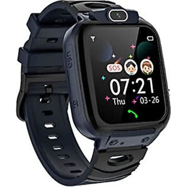 Barn Smart Watch Pojkar 14 Spel Video Timer Sos Calling HD Kamera Selfie Smartwatch Toddler Pekskärm