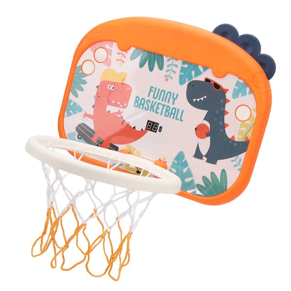 Dinosaur Mini Basketballkurv med Lyssensor Scoreboard Justerbar Højde Vægmontering til Børn