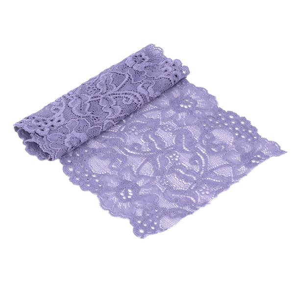 Blondebånd 17 cm bredt 10 meter elastisk trygt enkelt elegant klesplagg tilbehør blått