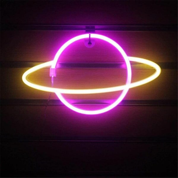 LED-modelleringslampe Hjem Neon Planet Brand Rød Planet Pendel Indendørs Hjem Stue Soveværelse Lys
