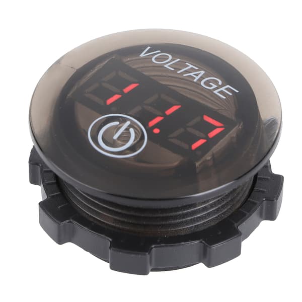 Universal LED DC Digital Voltmeter Bilbatteri Måler 12V 24V Touch Switch Rød
