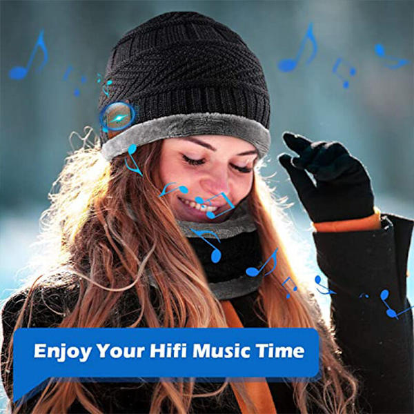 Gift for Men Bluetooth Beanie - Christmas Gift for Men and Women Dad Teen Original Useful Beanie Connect Bluetooth Earphone, Valentine's Day Gift Birt