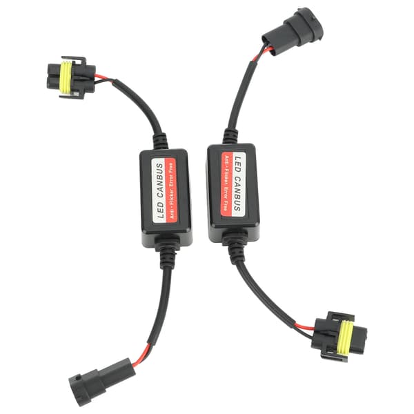2 stk. H8 H9 H11 LED Canbus Dekoder 12V Feilfri Anti-flimmer for frontlykt tåkelys