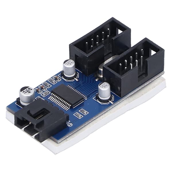 9Pin USB Bundkort Splitter 1 til 2 PCB Udvidelseskort Computerforsyning
