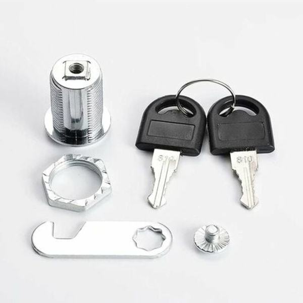 Stk Postkasse Cam Lock med 2 nøkkel Cam Cam Lock Cam Lock Sylinder Cam Lock Kontorskap Postkasselåser Skrivebordsskuffelås (20