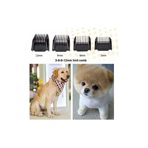 Ladattava koiran karvanleikkuri Hiljainen johdoton hiustenleikkuri USB ladattava lemmikkieläinten karvanleikkuri