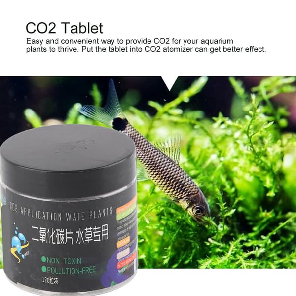 CO2 Tablet Kuldioxid Diffuser Akvarie Plante Fisketank