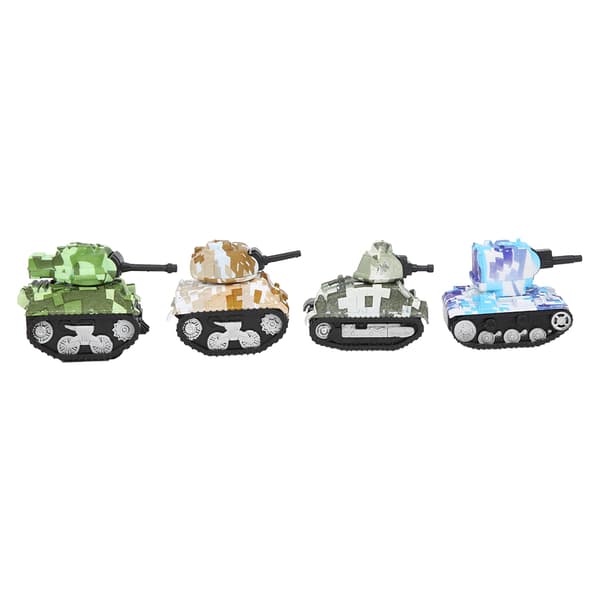 4 kpl Alloy Camouflage Tank Pull Back Lelumalli Simulaatiolahja