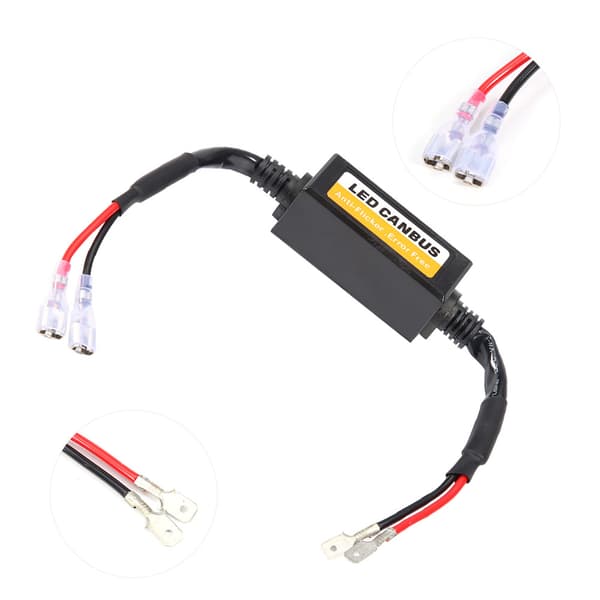 1 par H1 H3 Canbus LED-frontlysdekoder Anti-flimmermotstand feilfjerner