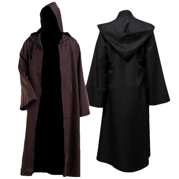 Star Wars kostyme kappe Robe Voksen Performance Cosplay Black 2XL