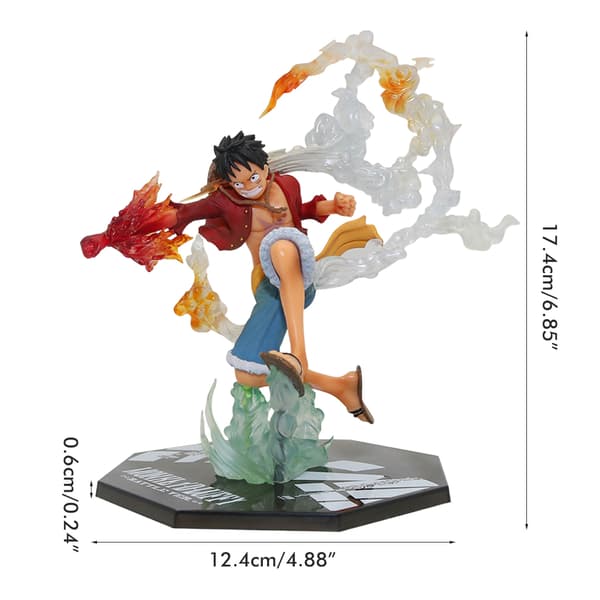 Fire Fist Luffy Anime Figur Multifunksjonell Samleleke