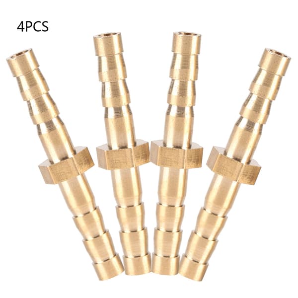 4 stk. 4 mm messing slangekobling reduksjonsplugg