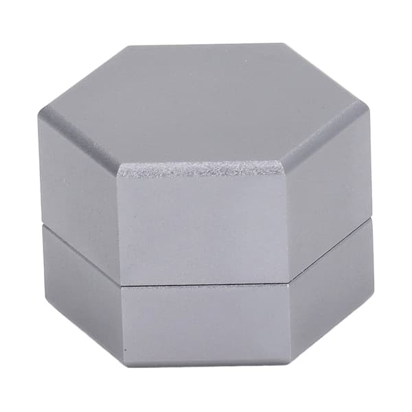 Mini Bærbar Heksagonal Poolkø Kritteveske Holder Biljardtilbehør Grå