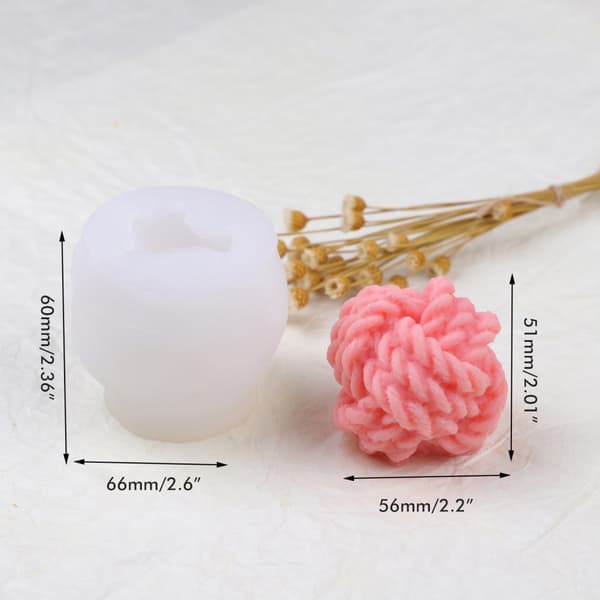 3D Silikoneform DIY Lys Voks Sæbe Chokolade Håndværk Ornamenter Duftlys