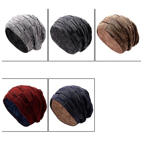Pullover mössa scarf set - svart black
