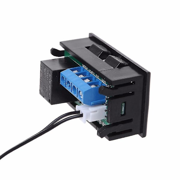 W2810 Dc 12v 20a digital termostat temperaturregulator rødt display med sonde