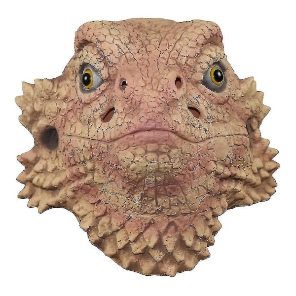Lizard Mask Eläin Päähineet Sarjakuva Latex Halloween Cosplay Rekvisiitta