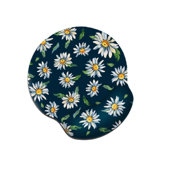 Lent Bounce Memory Foam Wrist Mouse Pad -Orchid Daisy