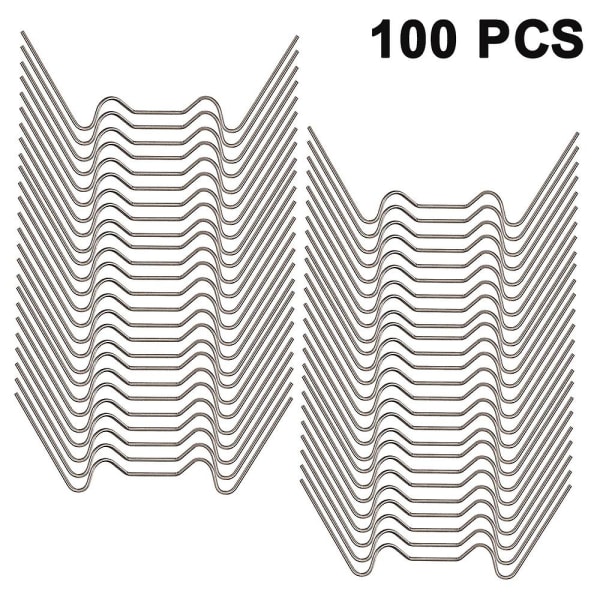 Piao ruostumattomasta teräksestä valmistetut lasiklipsit, W-tyypin kasvihuoneklipsit, kasvihuone- ja taloonttokammiopaneeleille 100pcs