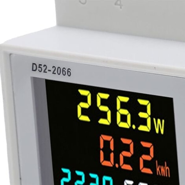 D52-2066 100A multifunksjonell digital strømmåler AC40-300V skinnetype elektrisk strømmåler