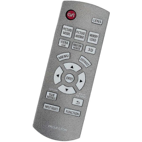 Panasonic PT-AT5000E PT-AE7000 Projektor Erstatningsfjernkontroll N2QAYB000680 Mörkgrå
