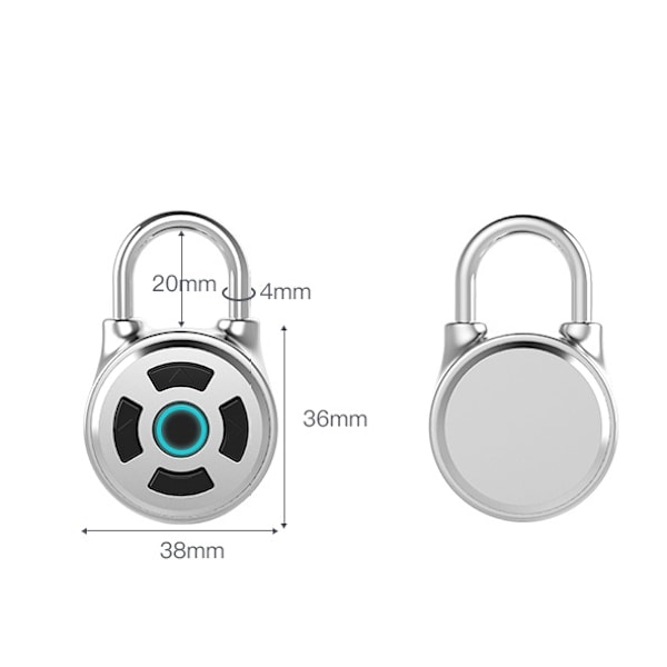 Bluetooth elektroniskt lösenord mobil APP litet hänglås