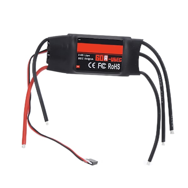 60A ESC Elektronisk Hastighetskontroller for RC Drone Fastvingefly