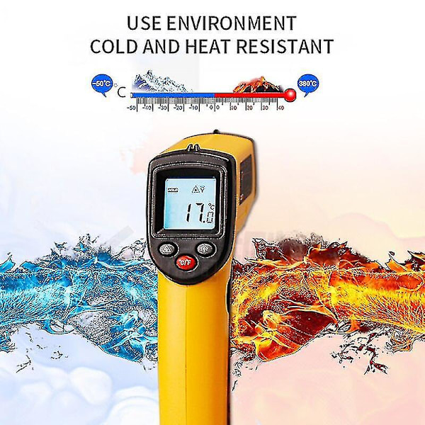 Gm320 Digital LCD Infraröd Termometer Gun Ir Laser Point Thermal Infraröd Imaging Temperatur Handhållen Pyrometer Instrumentation