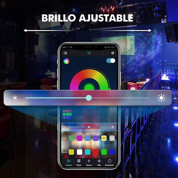 Bluetooth LED-nauhavalo, 5M RGB 5050 IP65 LED-nauhavalo, 28 dynaamista tilaa, monivärinen valonauha, jota ohjaa