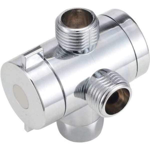 1/2'' 3-veis T-adapter T-adapter T-ventil Justerbart dusjhode Dusjarmmontert baderomsventil maskinvaretilbehør，Fone