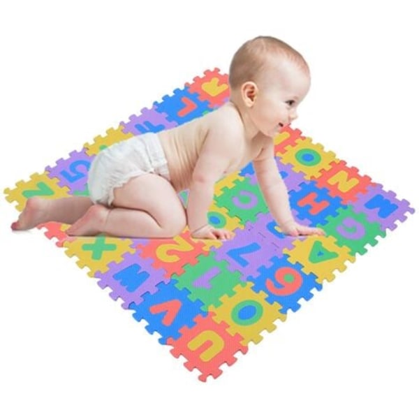 Puzzle Foam matto Baby pehmeä EVA Foam leikkimatto lapsille numerot 0-9 ja Letters AZ 36kpl / laukku (12*12cm)