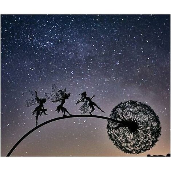 Dansande fe Maskros Staty Ornament Stakes Maskros B