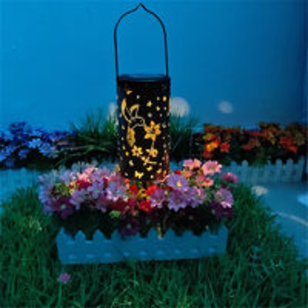 Solskyddslykta, Vattentät, Utomhusbelysning, Retro Hollow Lantern, Dekorativ konst, Garden Light