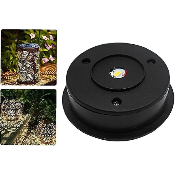Solar Ersättning Led Lantern Top Solar Panel Lamp Ersättningslampor Batterilåda för Ytterdiameter Lampa Solar Ersättningsbatteri