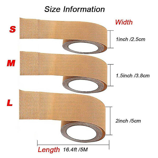 Cover Breast Pad Booby Push Up Invisible Sticker Apricot L - 5CM x 5.0M