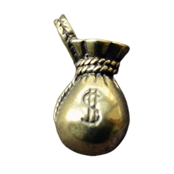 3 stk Fint symbol pengetaske vedhæng Fremragende håndværk Kobber klart mønster Us Dollars taskeskilt til nøglering
