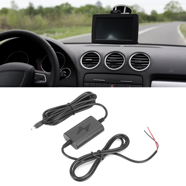 12V 24V til 5V 2.5A Micro USB Bilparkeringsmonitor Step Down Kabel til Dash Cam