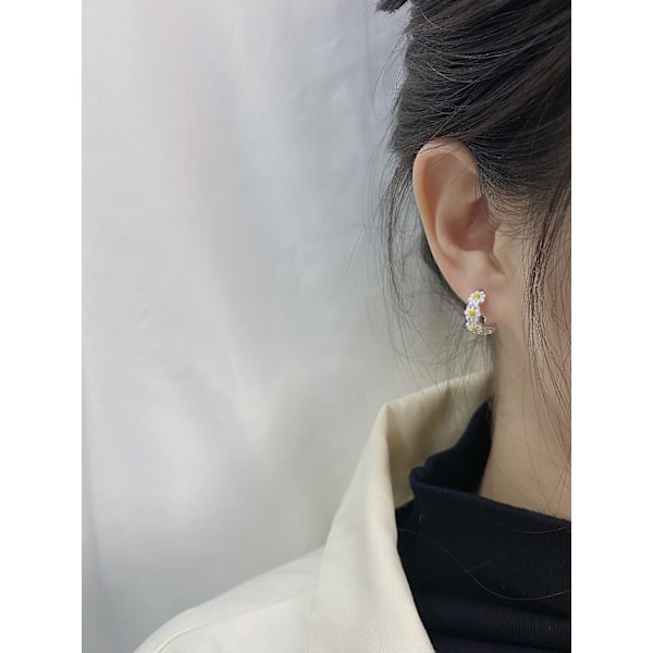 Ear Clipbeads Silver Modesmycken Ac5383