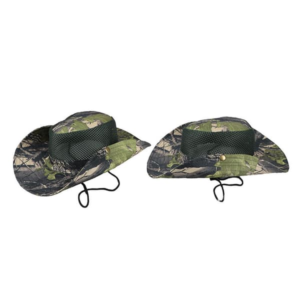 Andas Khaki Camouflage Boonie Hat med Mesh Blad