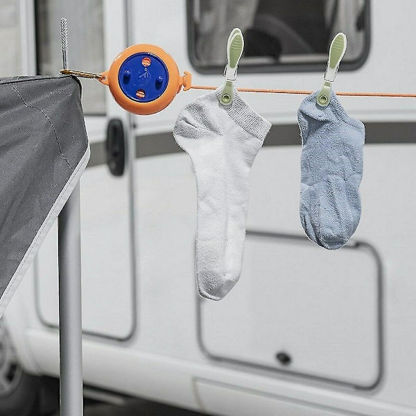 Camping Snor Tøj Tørretumbler Udtrækkelig snor 1 stk