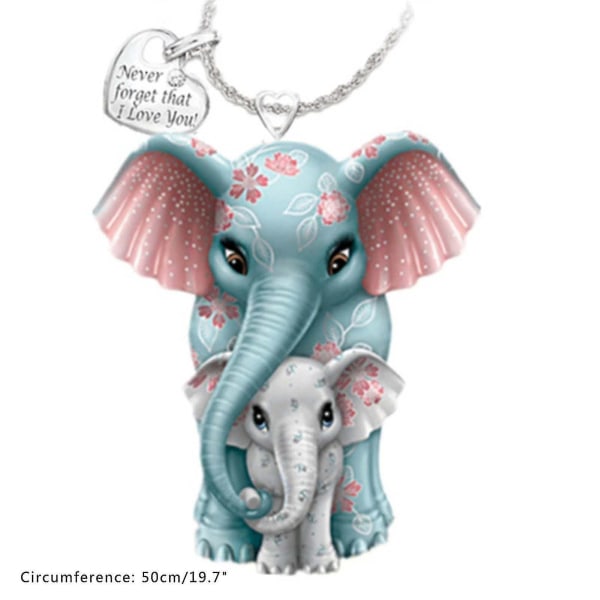 Elefanthalsband för kvinnor, romantiska smycken för damer Lovely Animal
