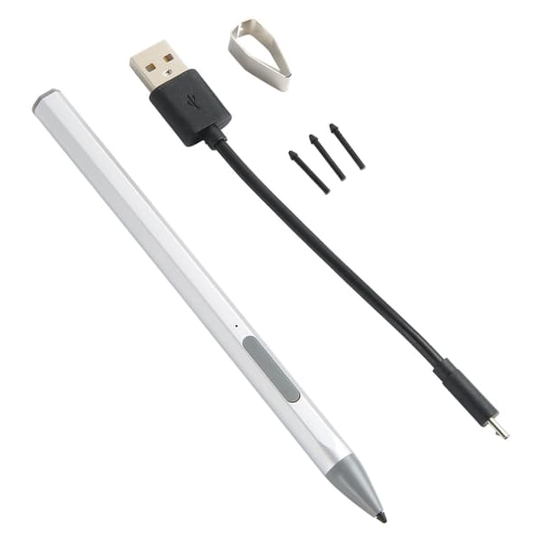 Microsoft Surface Pro 7 6 5 4 3 X Laptop Book Studio 3 Stylus Penna med 3 Utbytbara Spetsar Silver