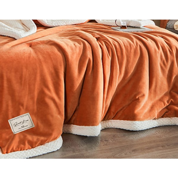 Tre-lags fortykket fleece tæppe Multifunktionelt fleece tæppe (100*150CM)