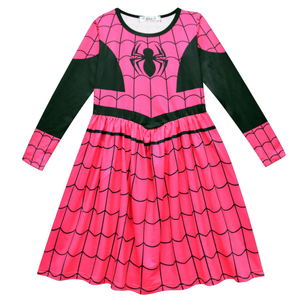 Spider Girls Kläder Cartoon Spider Print Outfits 2T