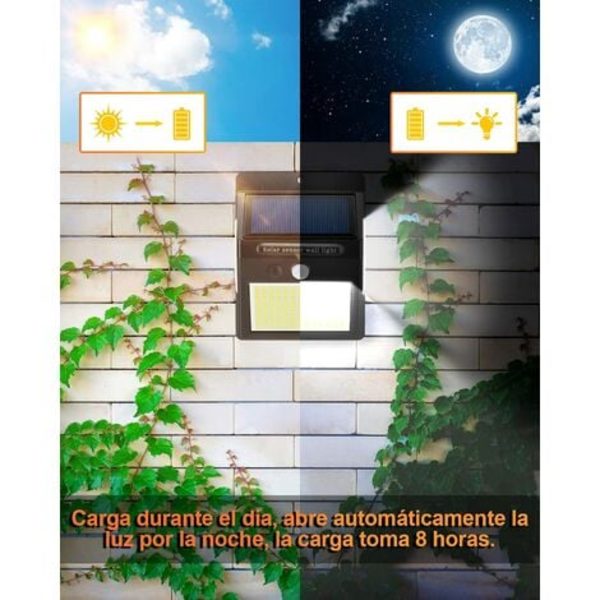Utomhussolljus 4-pack 216 LED 1000 Lumen utomhussolljus med rörelsesensor 300º vidvinkel utomhussolljus